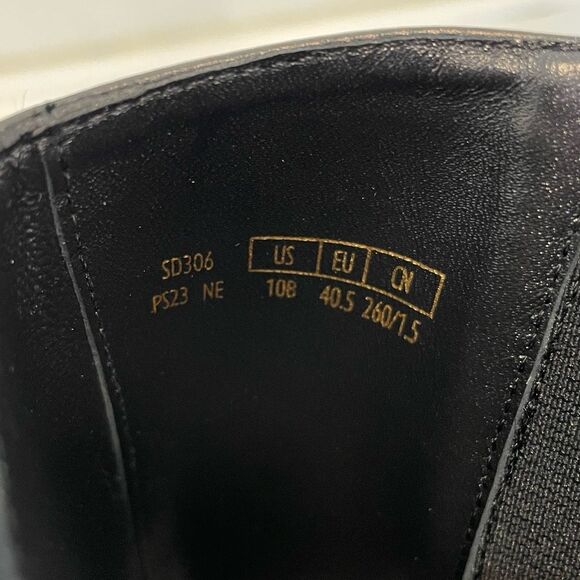 Stuart Weitzman Soho Pearl Chelsea Leather Boots Size 10 Black NWOT‎ - Picture 11 of 12